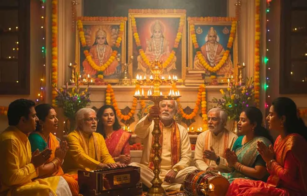 దీపావళి రాత్రి ప్రతి కుటుంబం పాడవలసిన భజనలు & ఆరతులు