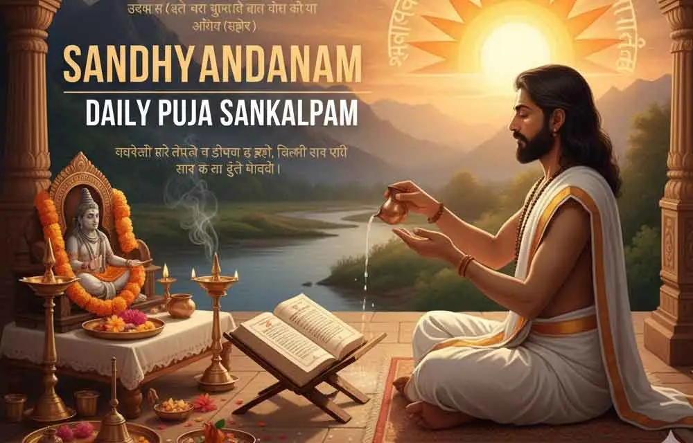 సంధ్యావందనం మరియు ఇతర పూజాకార్యక్రమాల సంకల్పము
