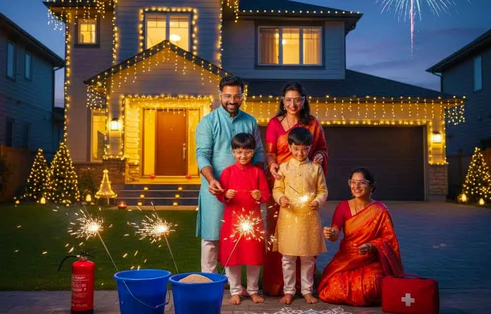 మెరిసే సురక్షిత దీపావళి: అను, అర్జున్ల సాహస యాత్ర