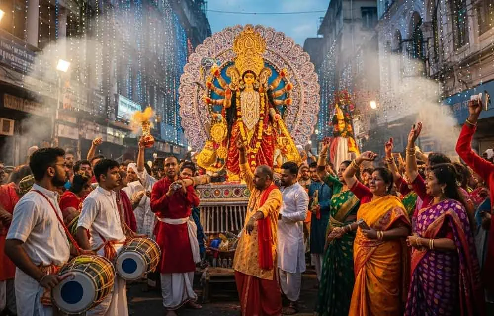 కోల్కతాలో విజయదశమి 2026: భక్తి, ఉత్సవాల రంగుల వేడుక — పండుగలు