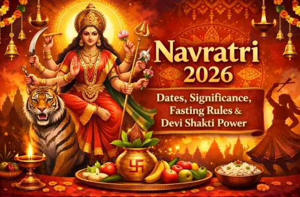 నవరాత్రి 2026: తేదీలు, ప్రాముఖ్యత, ఉపవాస నియమాలు & దేవీ శక్తి మహిమ — పండుగలు