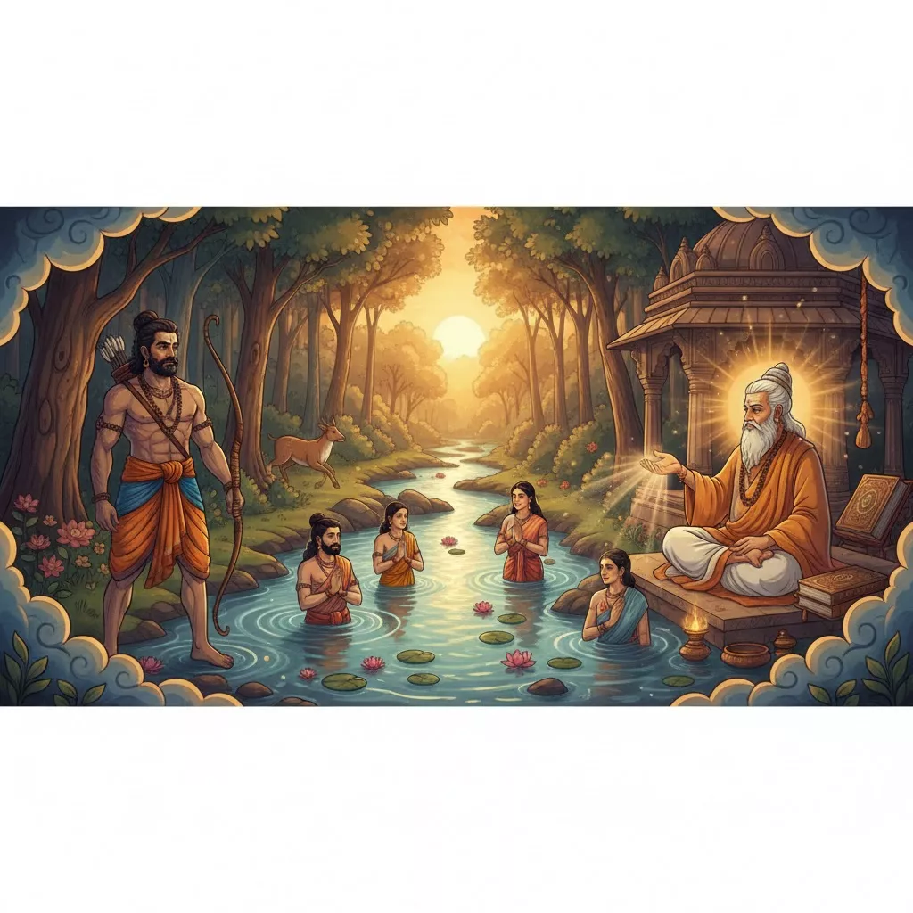 మాఘ పురాణం 25వ అధ్యాయం – కలింగ కిరాతుడు కథ, ప్రాయశ్చిత్తం & మాఘస్నాన ఫలితం — కథలు