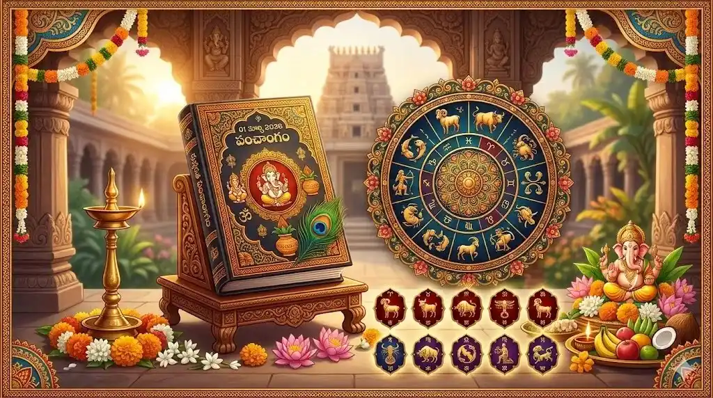 01 మార్చి 2026 దృగ్గణిత పంచాంగం & రాశిఫలాలు — homebanner