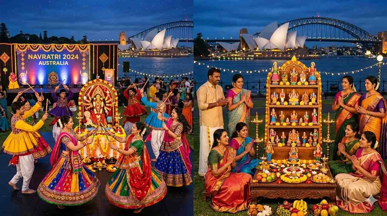 ఆస్ట్రేలియాలో నవరాత్రి: విదేశాల్లో గుజరాతీలు & దక్షిణ భారతీయులు ఎలా జరుపుకుంటారు — పండుగలు